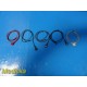5x Spacelabs Ultraview 90347-05 ECG Telemetry Lead Wires Snap Type 38134