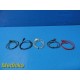 5x Spacelabs Ultraview 90347-05 ECG Telemetry Lead Wires Snap Type 38134