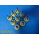 Lot of 9 Yellow Medical Air Quick-Connect Hose Barb Adapters Fitting 38590