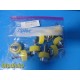 Lot of 9 Yellow Medical Air Quick-Connect Hose Barb Adapters Fitting 38590