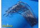 Lot of 10 Magill Adult Catheter Forceps 9.75" Stainless Steel | Serrated ~ 38551