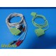 OEM Dräger MS16256 ECG Extension Cable W/ MP03404 5-Lead Set for M300 ~ 38163