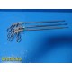 3x Access Symmetry 10mm x 32cm Laparoscopic Forceps Babcock Hook Teeth 38735