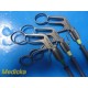 3x Access Symmetry 10mm x 32cm Laparoscopic Forceps Babcock Hook Teeth 38735