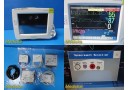Philips MP30 Intellivue Patient Monitor W/ MMS Module & NEW Leads ~ 38236