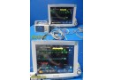 Philips IntelliVue MP70 Monitor W/ X2 Monitor + M3012A Module & NEW Leads ~38717