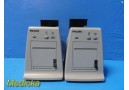 Lot of 2 Philips Model M3176C Recorder/Printers W/ Back Mount ~ 38298