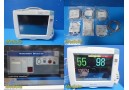 Philips MP50 Intellivue Monitor W/ MMS, Press, Temp, REC Module & Leads ~ 38791