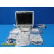 GE Dash 5000 Patient Monitor (SpO2,ECG,IBP,NBP,Temp) W/ Leads & Battery ~ 38343