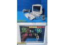 Philips IntelliVue MP50 Monitor W/ MMS, Recorder, IBP, Temp Module & Leads~38386
