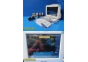 Philips IntelliVue MP50 Monitor W/ MMS, IBP, Temp, Recorder Module & Leads~38385
