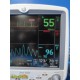 GE Dash 5000 Adult ICU Patient Monitor W/ Printer, Leads & Batteries ~ 38368