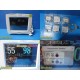 2010 Philips Intellivue MP30 Monitor W/ Printer, MMS Module & NEW Leads ~ 38370