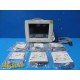 2010 Philips Intellivue MP30 Monitor W/ Printer, MMS Module & NEW Leads ~ 38370