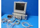 HP/Agilent Viridia 24C Anesthesia Monitor W/ 8-Slot Rack, Modules & Leads ~38856