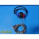 MAICO MX-41/A R Audiometer Headphones W/ Headband & Dual 1/4” Audio Jacks ~38457