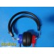 MAICO MX-41/A R Audiometer Headphones W/ Headband & Dual 1/4” Audio Jacks ~38457