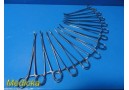 13x Codman/Symmetry Ref 30-8091 Rochester-Ochsner Forceps 10" | 1&times;2 Teeth ~38913