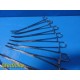 13x Codman/Symmetry Ref 30-8091 Rochester-Ochsner Forceps 10" | 1×2 Teeth ~38913