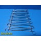 13x Codman/Symmetry Ref 30-8091 Rochester-Ochsner Forceps 10" | 1×2 Teeth ~38913