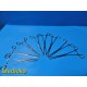 Lot of 8 Codman 30-8090 Rochester-Ochsner Forceps – 10.5” Straight ~ 38498