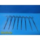 Lot of 8 Codman 30-8090 Rochester-Ochsner Forceps – 10.5” Straight ~ 38498