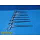 Lot of 8 Codman 30-8090 Rochester-Ochsner Forceps – 10.5” Straight ~ 38498