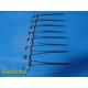 Lot of 8 Codman 30-8090 Rochester-Ochsner Forceps – 10.5” Straight ~ 38498