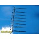 Lot of 8 Codman 30-8090 Rochester-Ochsner Forceps – 10.5” Straight ~ 38498