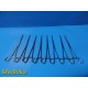 Lot of 8 Codman 30-8090 Rochester-Ochsner Forceps – 10.5” Straight ~ 38498