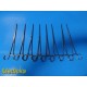 Lot of 8 Codman 30-8090 Rochester-Ochsner Forceps – 10.5” Straight ~ 38498