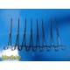 Lot of 8 Codman 30-8090 Rochester-Ochsner Forceps – 10.5” Straight ~ 38498