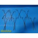 Lot of 8 Codman 30-8090 Rochester-Ochsner Forceps – 10.5” Straight ~ 38498