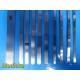 Lot of 10 WECK Pilling Davis Brain Spatulas 1/4″ 3/8″ 3/4″ – Neuro ~ 38919
