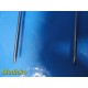 Lot of 2 Laparoscopic Needle Holders - 14.25" | Ratcheted Ring Handle ~ 38999