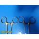 Lot of 2 Laparoscopic Needle Holders - 14.25" | Ratcheted Ring Handle ~ 38999