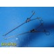 Lot of 2 Laparoscopic Needle Holders - 14.25" | Ratcheted Ring Handle ~ 38999