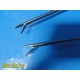Lot of 2 Laparoscopic Needle Holders - 14.25" | Ratcheted Ring Handle ~ 38999