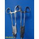 Lot of 2 Laparoscopic Needle Holders - 14.25" | Ratcheted Ring Handle ~ 38999
