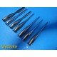 7x Zimmer Richards Jarit Orthopedic Bone Chisels | Straight & Curved | 8" ~38986