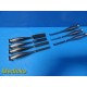 7x Zimmer Richards Jarit Orthopedic Bone Chisels | Straight & Curved | 8" ~38986