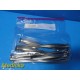 7x Zimmer Richards Jarit Orthopedic Bone Chisels | Straight & Curved | 8" ~38986
