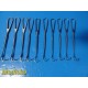 Lot of 10 Greene Thyroid Retractors 8”–8¾” | Codman Symmetry Weck Sklar ~ 39043