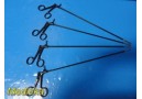4x Assorted 5mm Laparoscopic Graspers &ndash; Dolphin Nose, Johann & Biopsy Cup ~39541