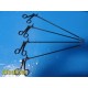 4x Assorted 5mm Laparoscopic Graspers – Dolphin Nose, Johann & Biopsy Cup ~39541