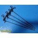4x Assorted 5mm Laparoscopic Graspers – Dolphin Nose, Johann & Biopsy Cup ~39541