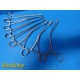 12x Surgical Grasping Forceps Collins Pennington Duval Lovelace ~ 39636