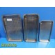 3x Midmark Ritter Autoclave Sterilization Trays - Large | Medium | Small ~ 39230