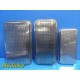3x Midmark Ritter Autoclave Sterilization Trays - Large | Medium | Small ~ 39230