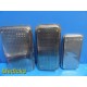 3x Midmark Ritter Autoclave Sterilization Trays - Large | Medium | Small ~ 39230